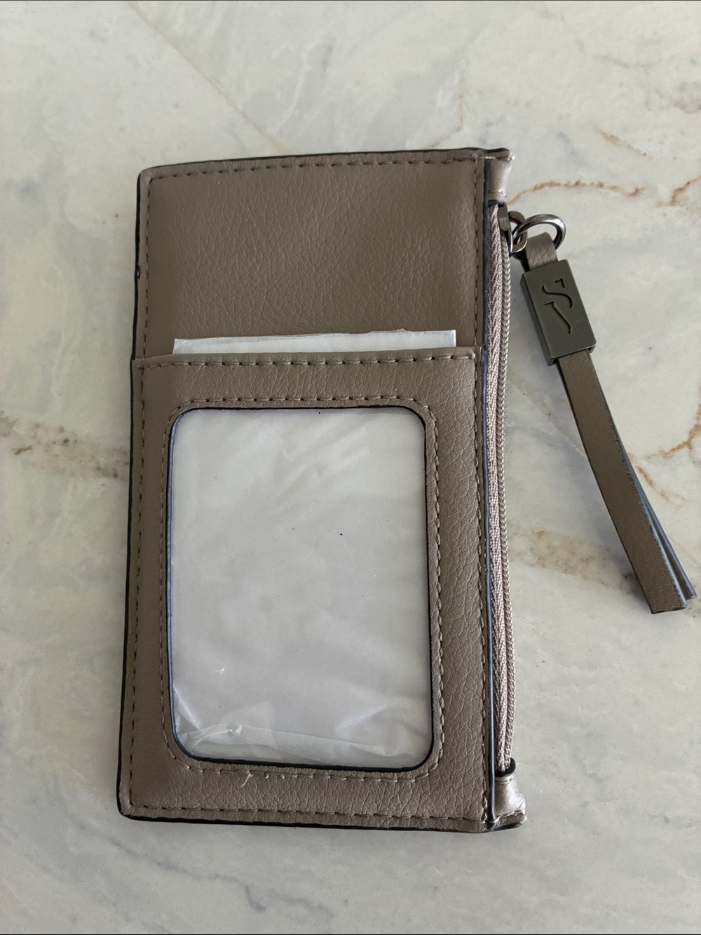Simply Vera Wang Slim Card Holder -Taupe